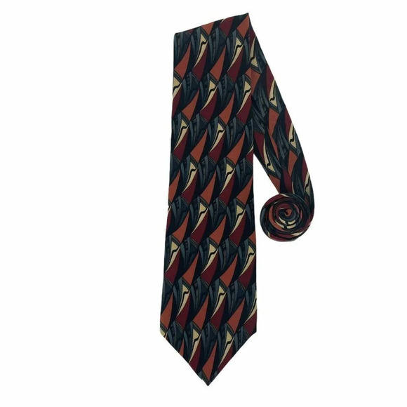 Cocktail Collection Necktie Men's Red Wide Classic Stonehenge Zinfandel USA - Picture 1 of 7